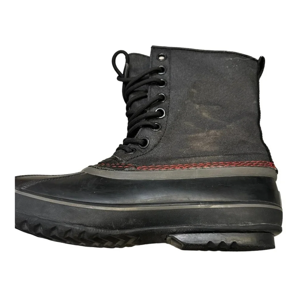 Sorel Men's 1964 Premium T CVS‎ Boot Black/Sail Red 8